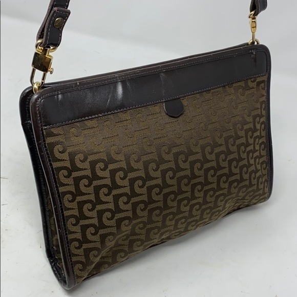 Vintage Pierre Cardin Brown Monogram Canvas Bag - Picture 2 of 13